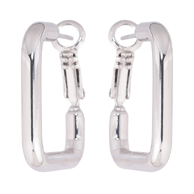 Сережки Xuping Родій італійський замок «Квадратні» фото №25