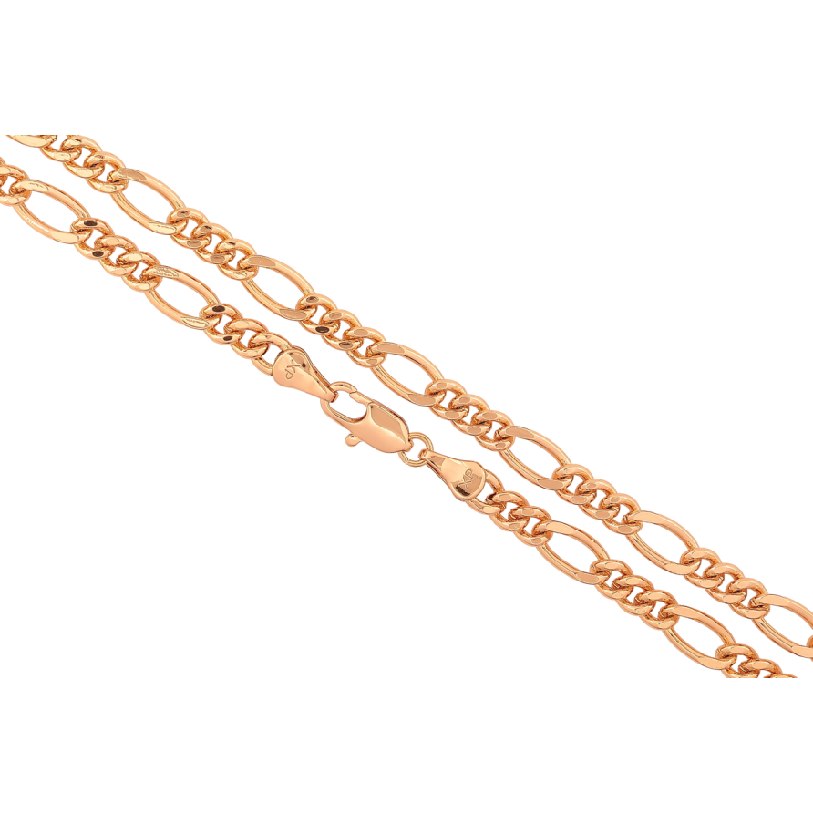 Цепочка Xuping Позолота 18K Плетение Фигаро длинна 45см х 4-5мм фото №1