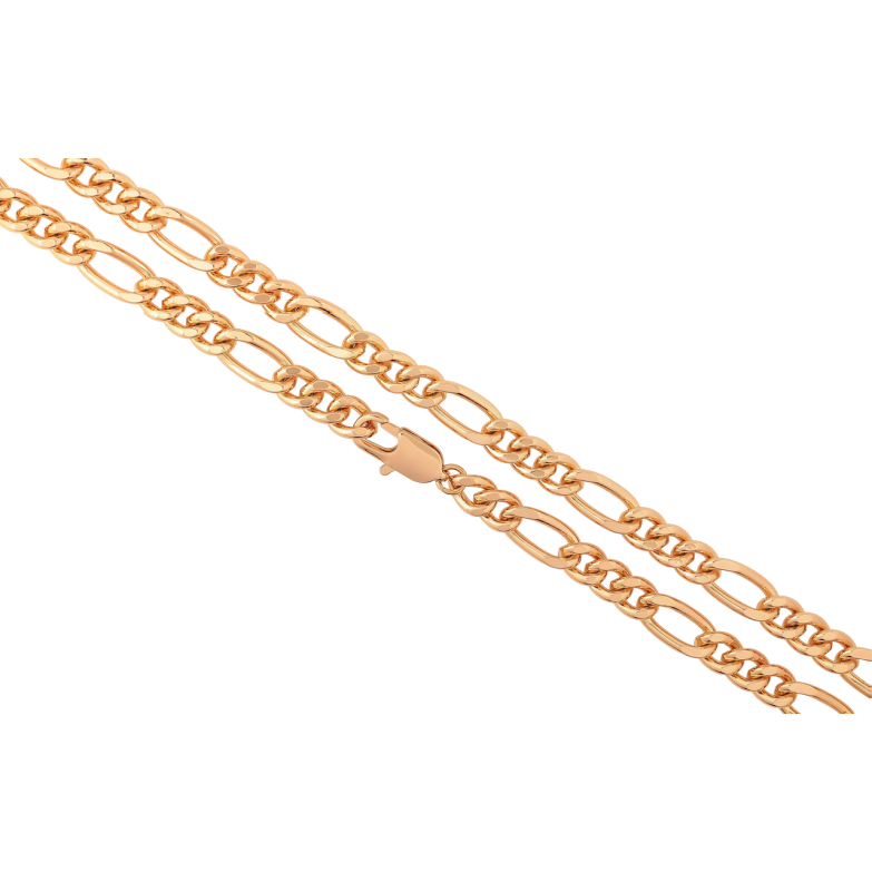 Цепочка Xuping Позолота 18K Плетение Фигаро длинна 49см х 6-7мм фото №1