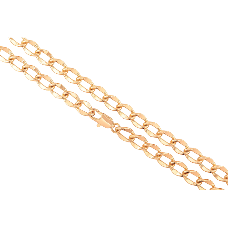 Ланцюжок Xuping Позолота 18K «Плетіння Панцирне» довжина 49см х 7мм фото №1