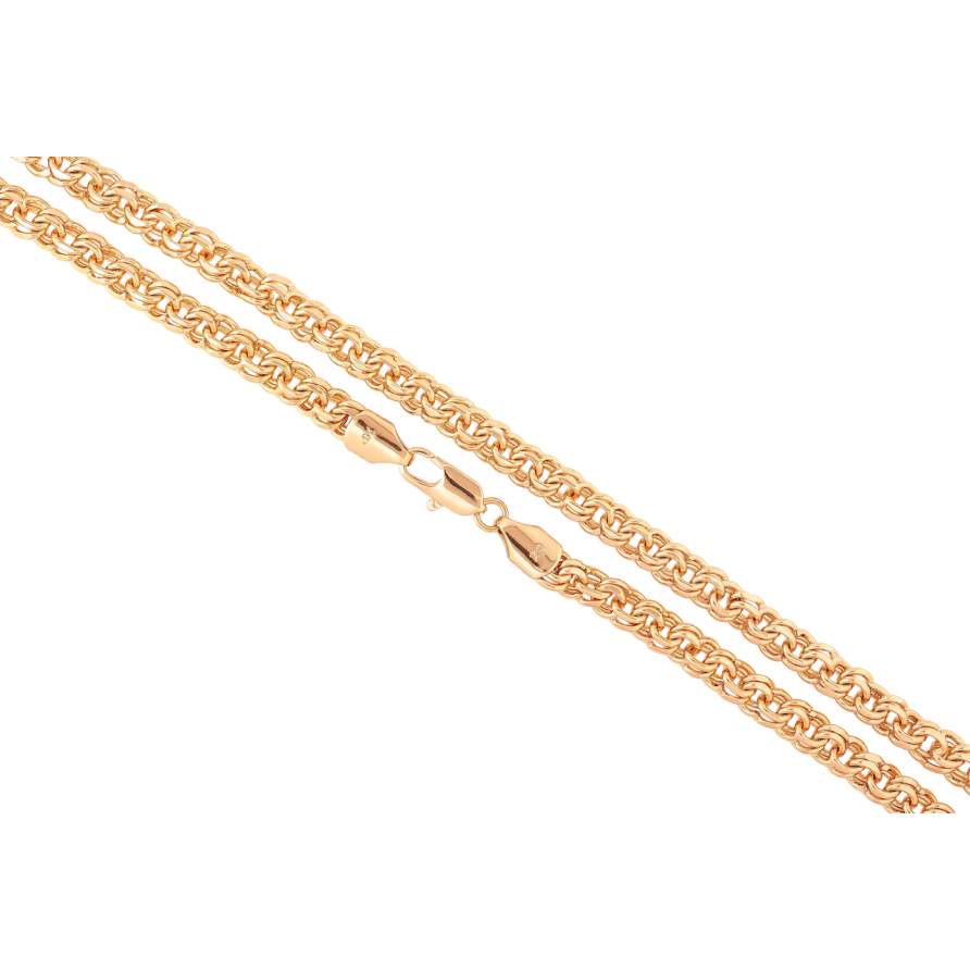 Ланцюжок Xuping Позолота 18K «Плетіння Бісмарк» довжина 51см х 6мм фото №1