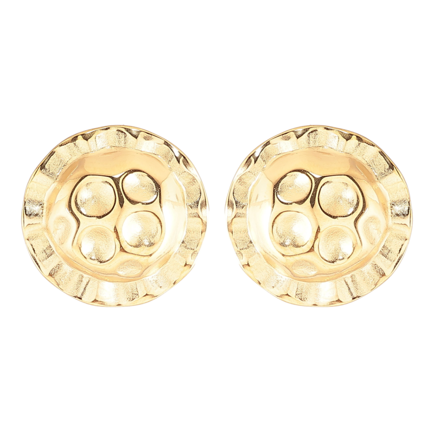 Сережки Xuping TTM Stainless Steel колір 14К пусети «Декоративні» фото №1