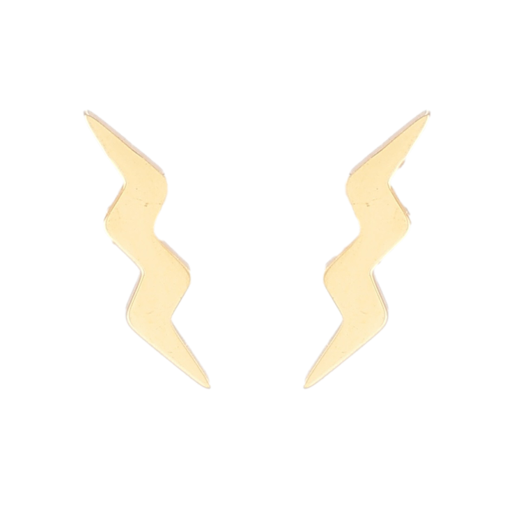 Сережки Xuping TTM Stainless Steel колір 14К пусети «Блискавка» фото №13