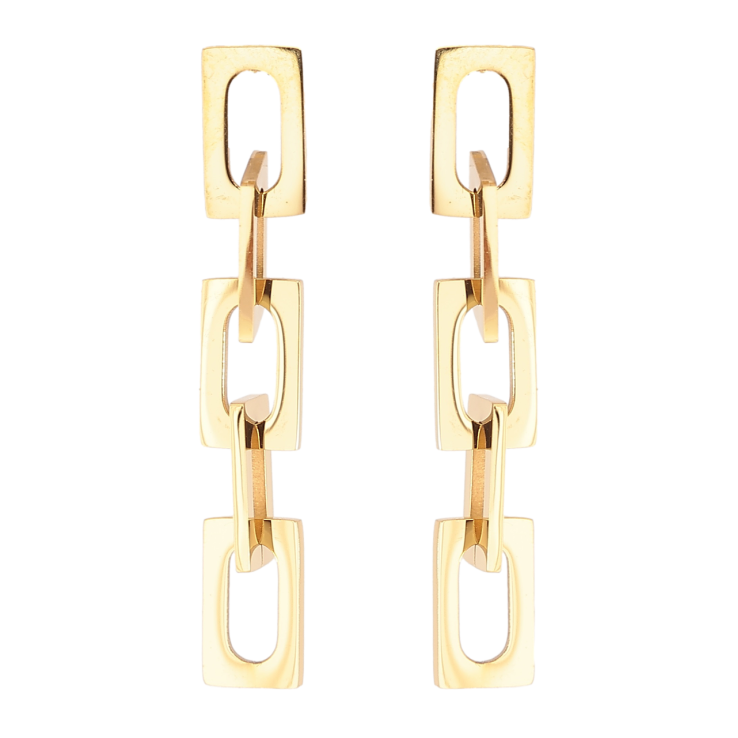 Серьги Xuping TTM Stainless Steel цвет 14К пусеты Декоративные подвески фото №3