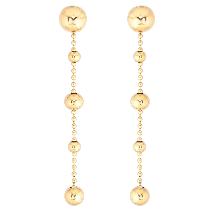 Серьги Xuping TTM Stainless Steel цвет 14К пусеты Декоративные подвески ø 8мм, 2 в 1 фото №25