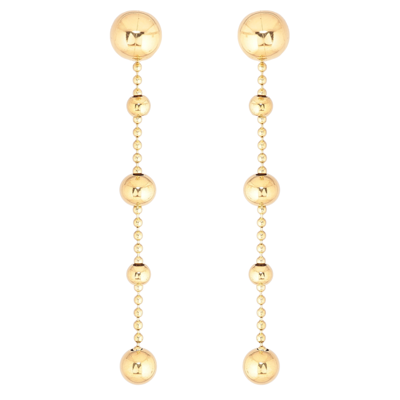 Серьги Xuping TTM Stainless Steel цвет 14К пусеты Декоративные подвески ø 8мм, 2 в 1 фото №1