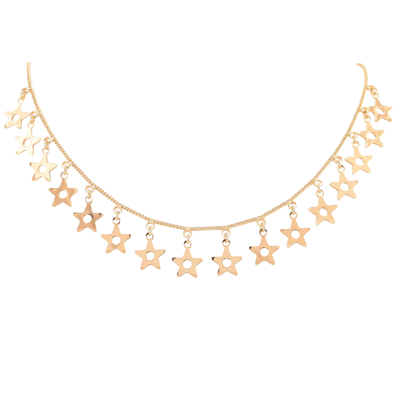 Кольє Xuping Позолота 18K «Зірки» довжина 45-50см х 1мм фото №1