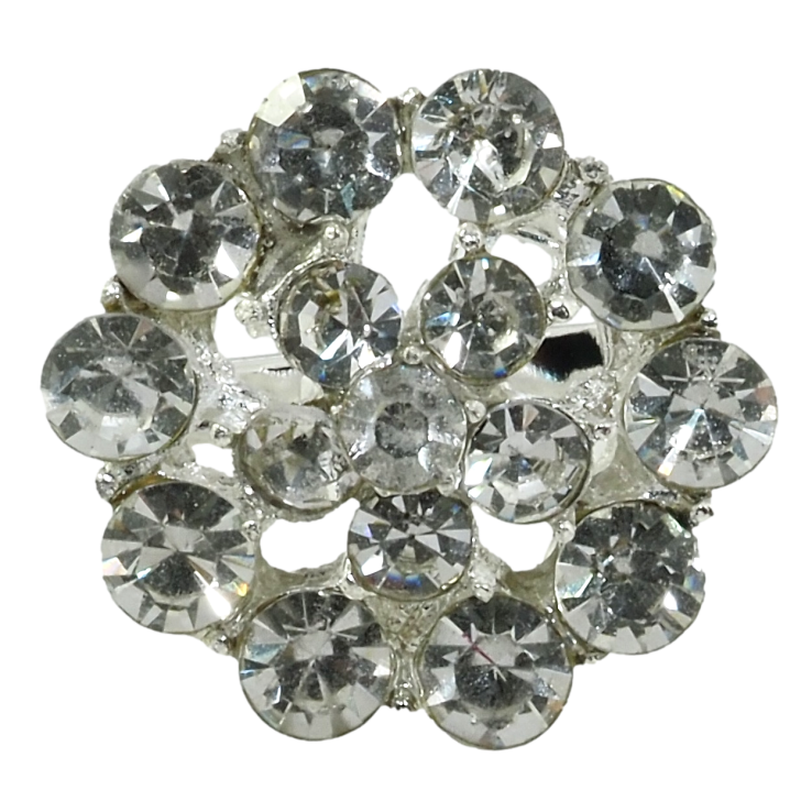 Брошка Квітка зі стразами фото №21