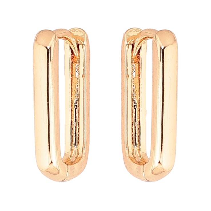 Серьги Xuping M&L Цвет 18K колечки Овальные фото №7