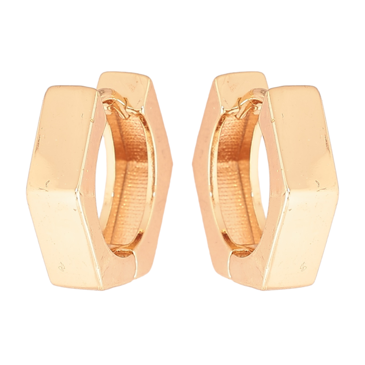 Серьги Xuping M&L Цвет 18K колечки Шестигранники фото №10