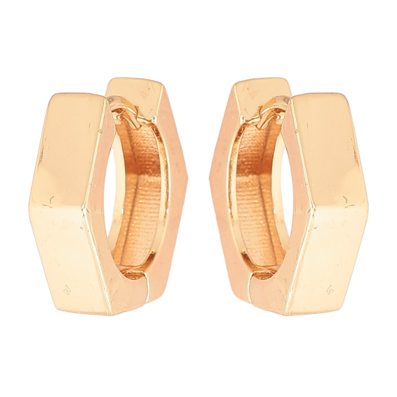 Сережки Xuping M&L Колір 18K колечка «Шестигранники» фото №6