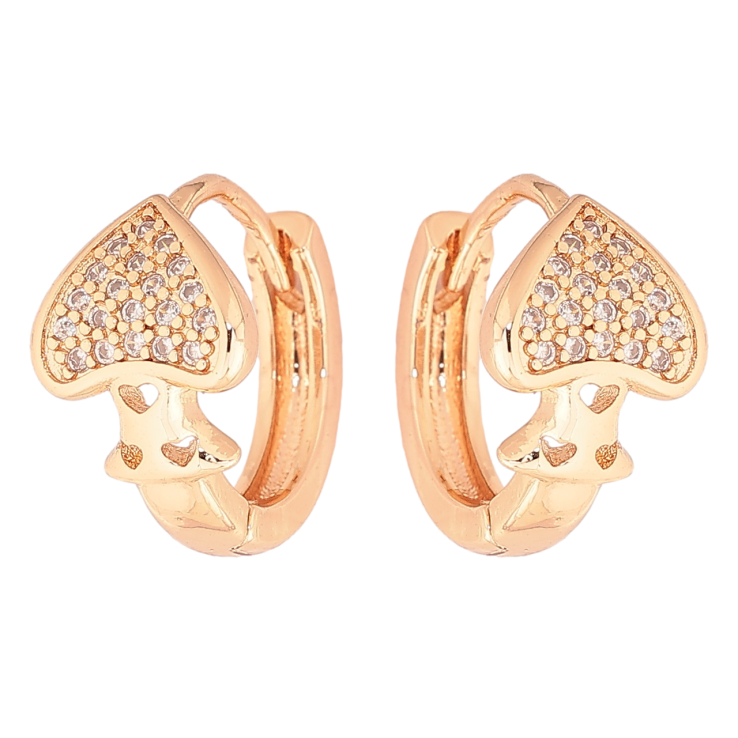 Серьги Xuping M&L Цвет 18K колечки Пики фото №9