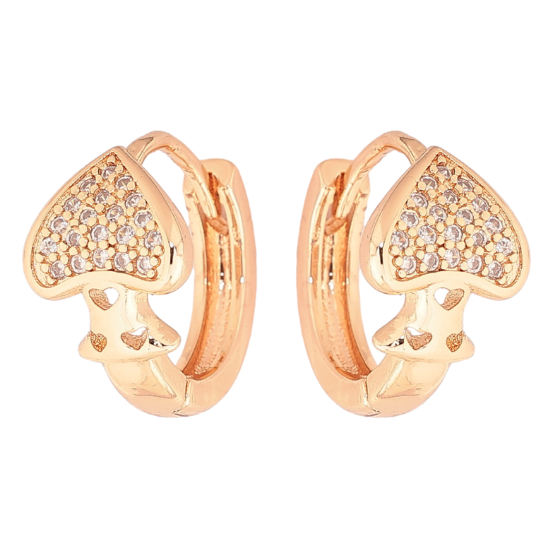 Серьги Xuping M&L Цвет 18K колечки Пики фото №1