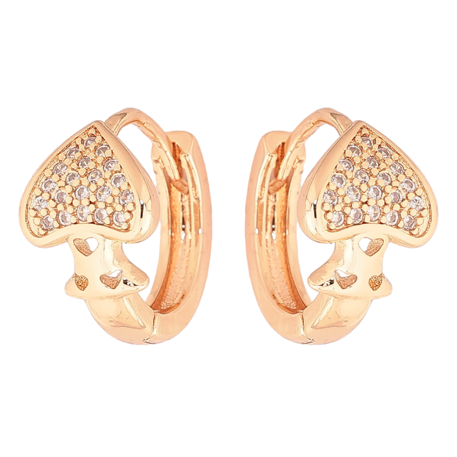 Серьги Xuping M&L Цвет 18K колечки Пики фото №1