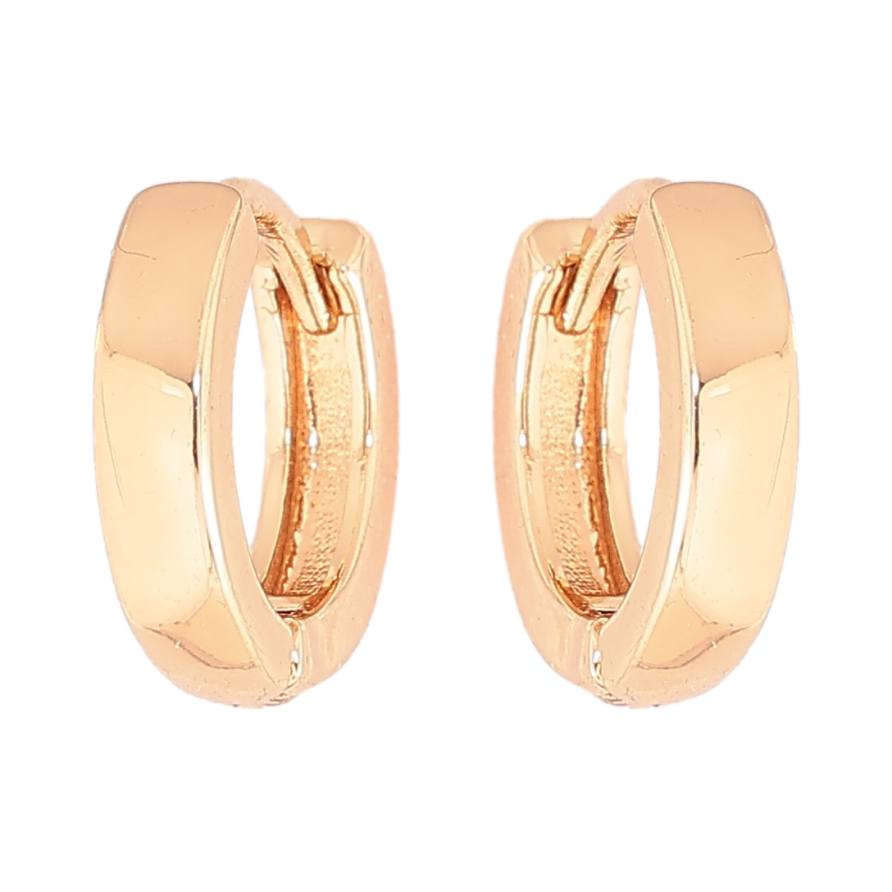 Серьги Xuping M&L Цвет 18K колечки Классика, шир. 3мм ø 13мм фото №1