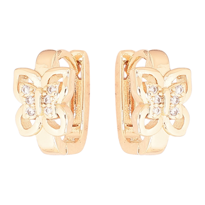Серьги Xuping M&L Цвет 18K колечки Бабочки фото №7
