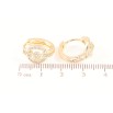 Серьги Xuping M&L Цвет 18K колечки Узор с инкрустацией кристаллами фото №2
