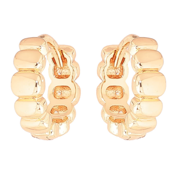 Серьги Xuping M&L Цвет 18K колечки Декоративный узор фото №2