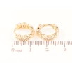 Серьги Xuping M&L Цвет 18K колечки Декоративный узор фото №2