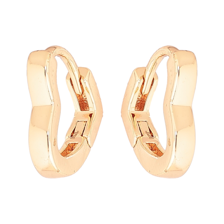 Серьги Xuping M&L Цвет 18K колечки Сердечки фото №11