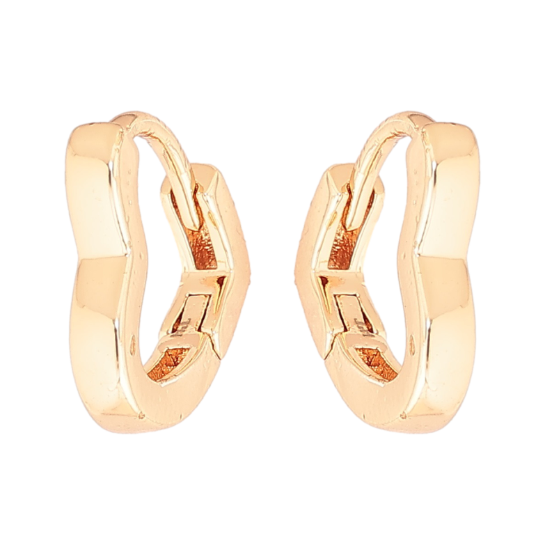 Серьги Xuping M&L Цвет 18K колечки Сердечки фото №3