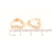 Серьги Xuping M&L Цвет 18K колечки Сердечки фото №2