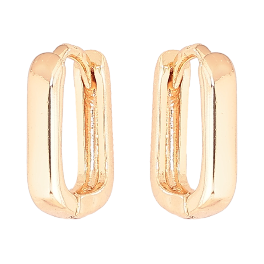 Серьги Xuping M&L Цвет 18K колечки Овальные фото №1