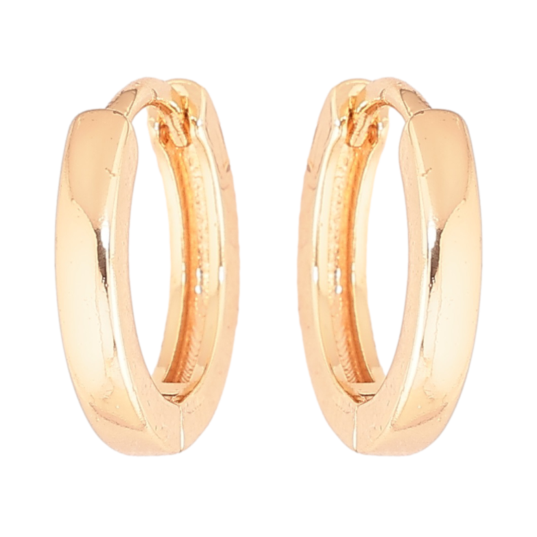 Серьги Xuping M&L Цвет 18K колечки Классика, шир. 2мм ø 14мм фото №1