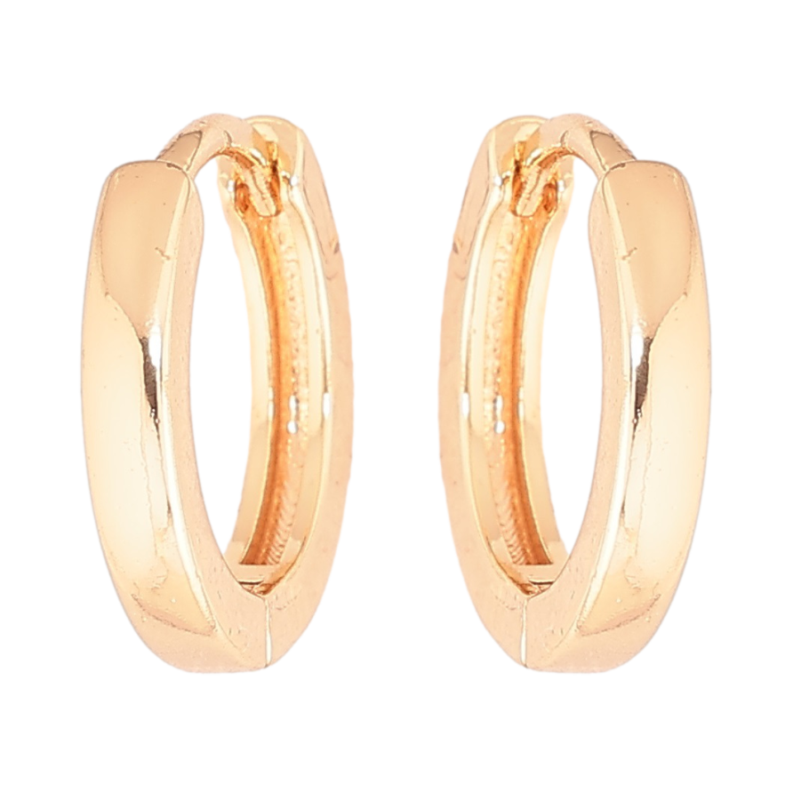 Серьги Xuping M&L Цвет 18K колечки Классика, шир. 2мм ø 14мм фото №1