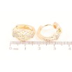 Серьги Xuping M&L Цвет 18K колечки Цветочный узор с инкрустацией кристаллами фото №2