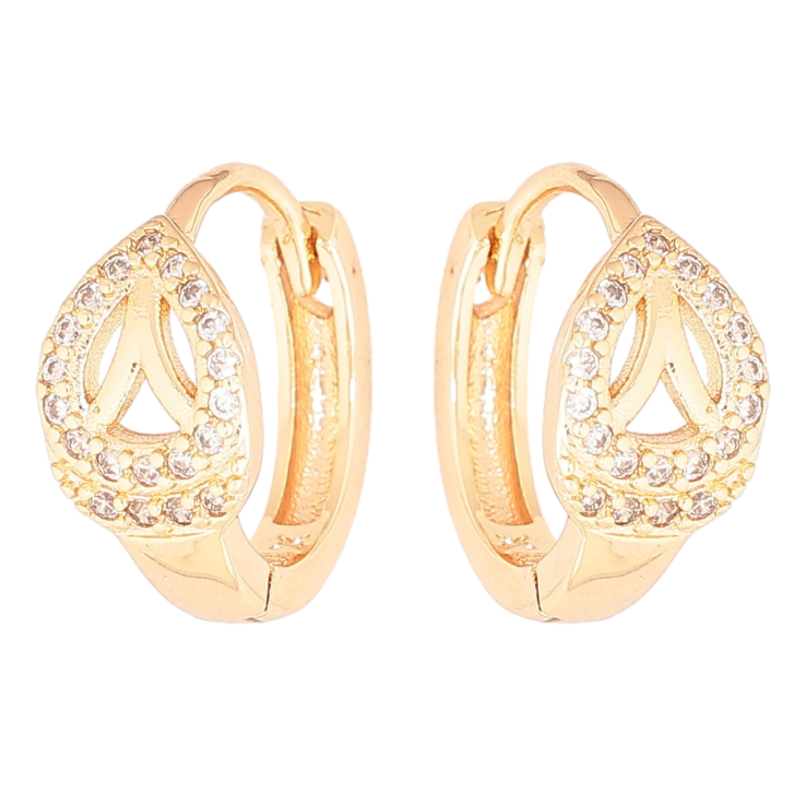 Сережки Xuping M&L Колір 18K колечка Візерунок з кристалами» фото №24