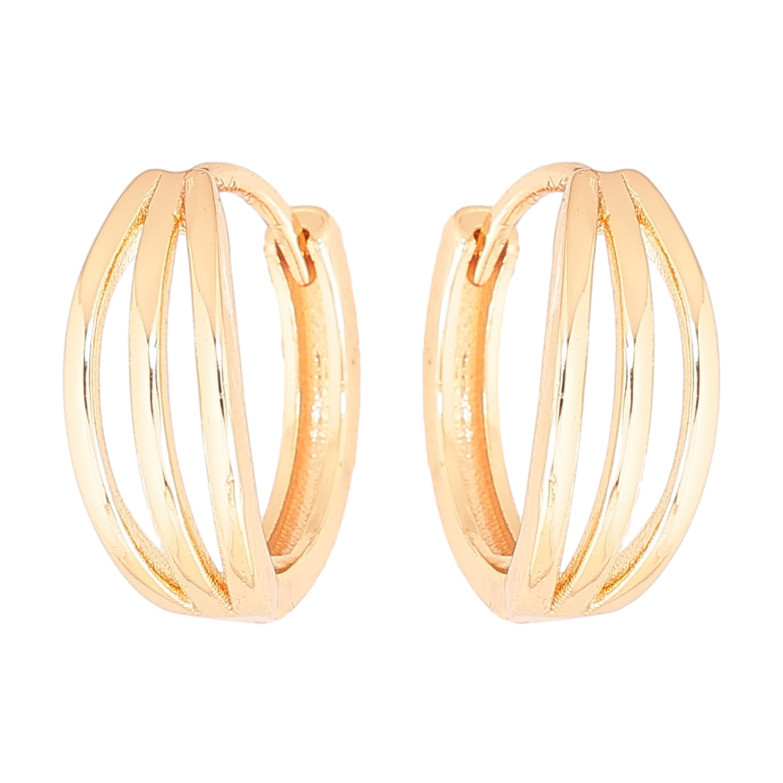 Сережки Xuping M&L Колір 18K колечка Декоративний візерунок» фото №1