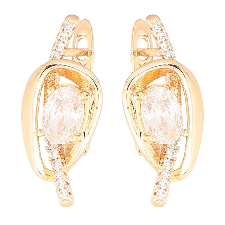 Серьги Xuping M&L Цвет 18K английский замок Узор с кристаллами фото №1