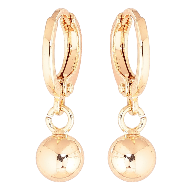 Серьги Xuping M&L Цвет 18K подвески на колечках Шарики ø 6мм фото №17