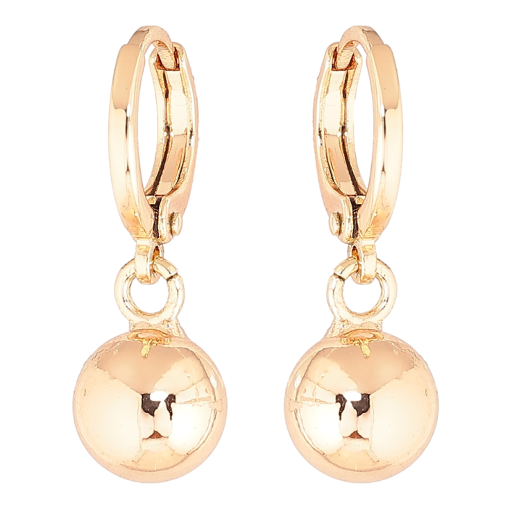 Серьги Xuping M&L Цвет 18K подвески на колечках Шарики ø 8мм фото №16