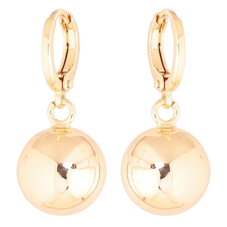 Серьги Xuping M&L Цвет 18K подвески на колечках Шарики ø 12мм фото №17