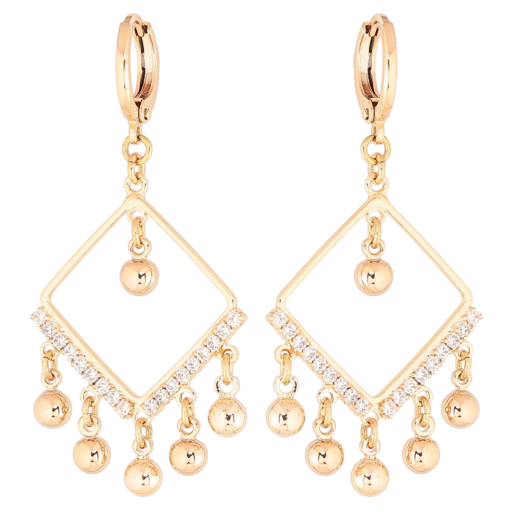 Серьги Xuping M&L Цвет 18K подвески на колечках Декоративные подвески фото №18