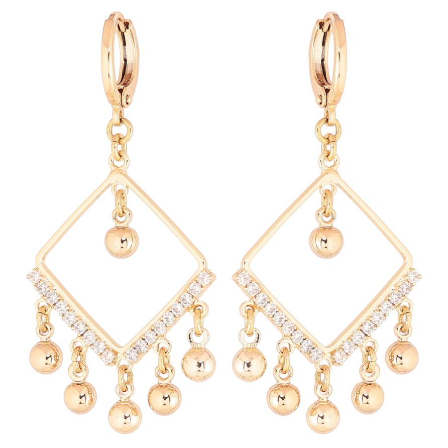 Серьги Xuping M&L Цвет 18K подвески на колечках Декоративные подвески фото №1