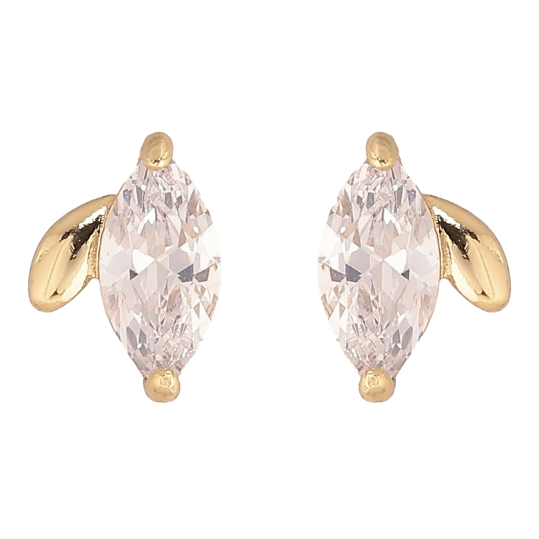 Сережки Xuping Позолота 14K пусети «Кришталеві бутони» фото №17