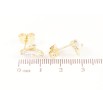 Сережки Xuping Позолота 14K пусети «Кришталеві бутони» фото №2