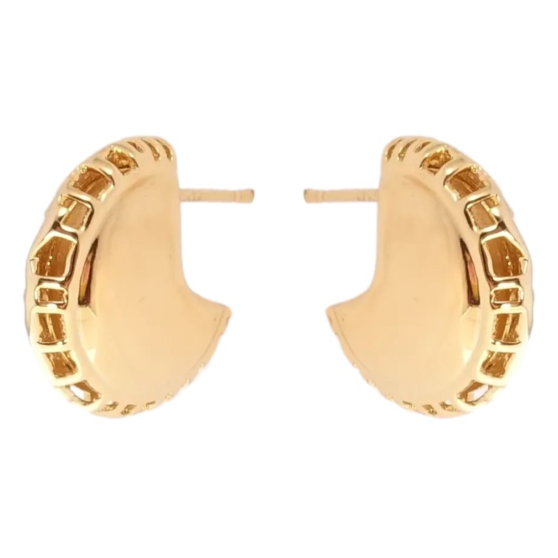 Сережки Xuping Позолота 18K пусети Абстрактні колечка фото №11