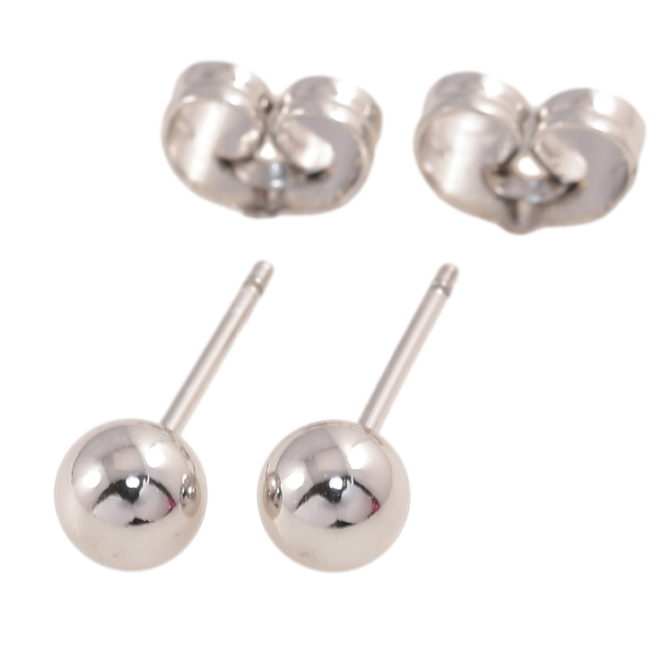 Серьги Xuping Родий пусеты Шарики ø 5мм фото №24