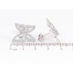 Серьги Xuping Родий пусеты Бабочки фото №2