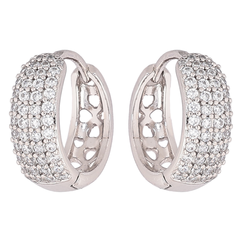 Серьги Xuping Родий колечки Инкрустация кристаллами фото №24