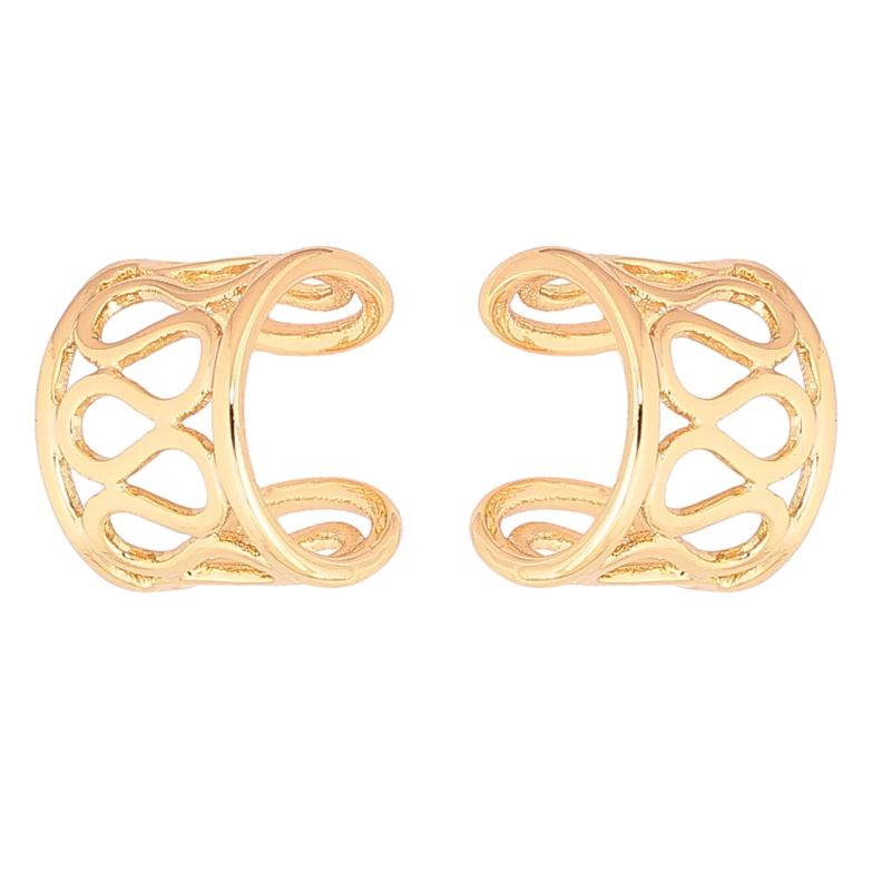 Сережки Xuping Позолота 18K кафи «Різьблений візерунок» фото №13