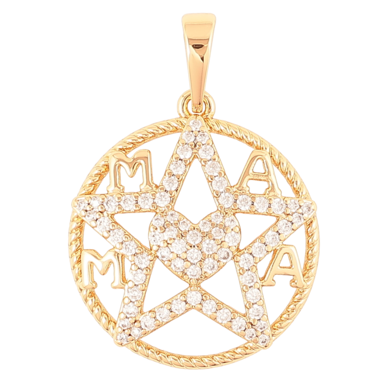 Кулон Xuping Позолота 18K Зірка з кристалами» для ланцюжка до 6мм фото №1