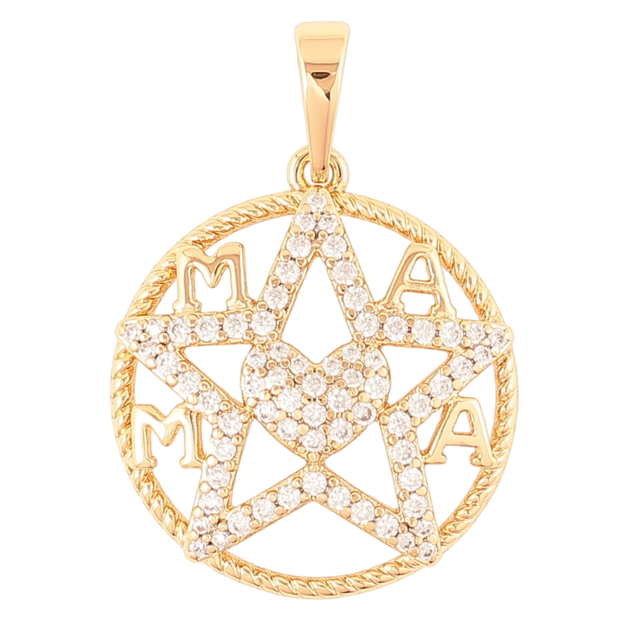 Кулон Xuping Позолота 18K Зірка з кристалами» для ланцюжка до 6мм фото №1