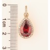 Кулон Xuping Позолота 18K Червоний кристал» для ланцюжка до 4мм фото №2