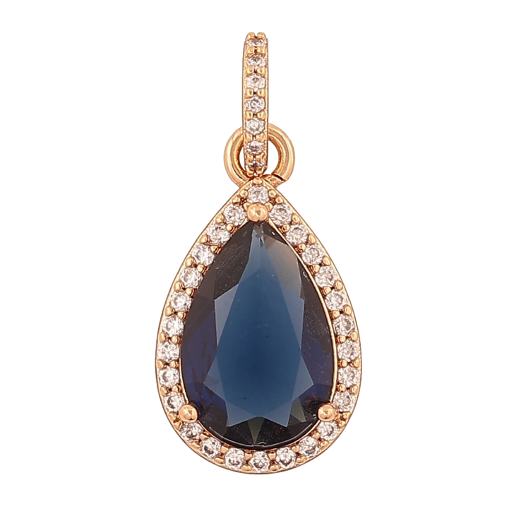 Кулон Xuping Позолота 18K Синий кристалл для цепочки до 4мм фото №24