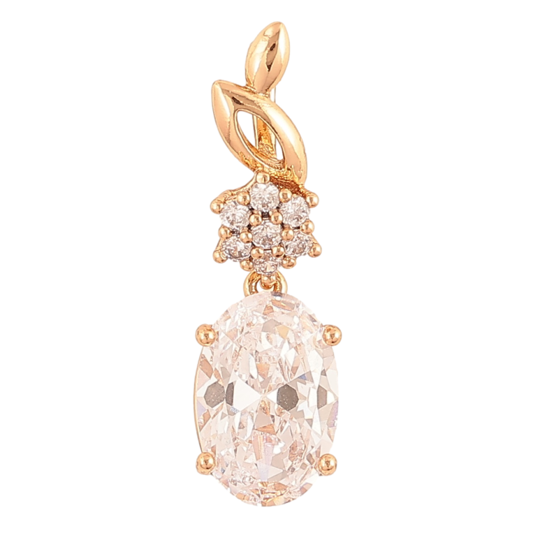 Кулон Xuping Позолота 18K «Кришталевий блиск» для ланцюжка до 2мм фото №2